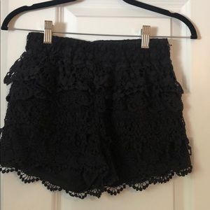 Eyelet Fabric Shorts